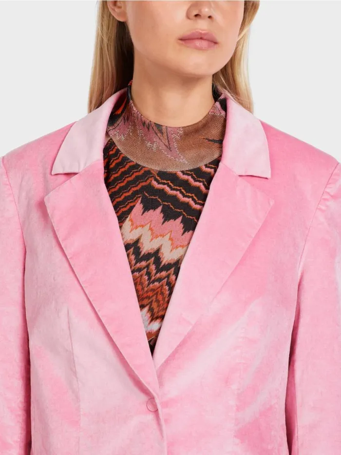 Damen Marc Cain Blazer Blazer Im Weichen Material Bright Orchid