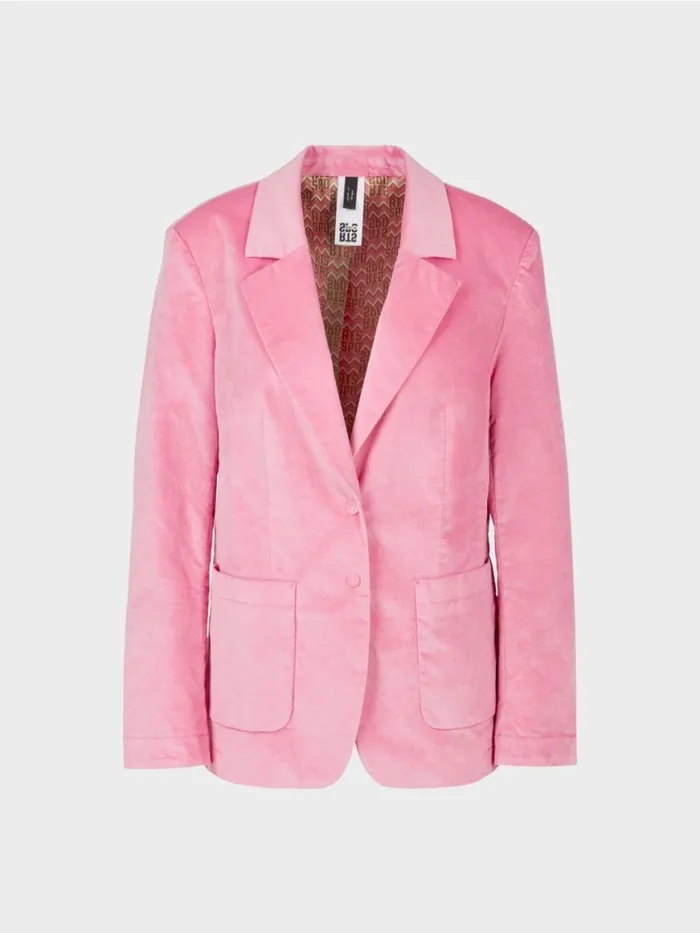 Damen Marc Cain Blazer Blazer Im Weichen Material Bright Orchid