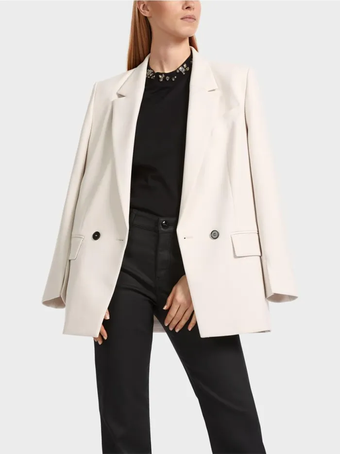 Damen Marc Cain Blazer Klassischer Blazer Smoke