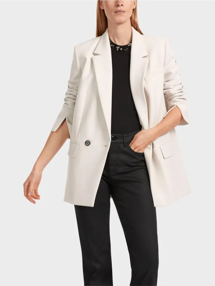 Damen Marc Cain Blazer Klassischer Blazer Smoke