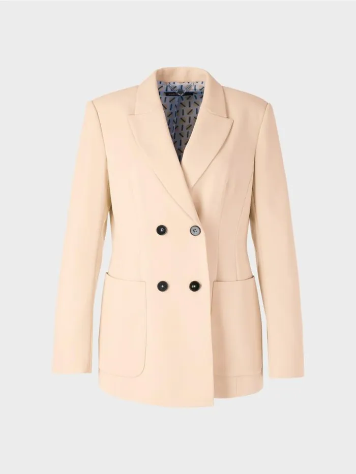 Damen Marc Cain Blazer Langer Blazer Dark Cream