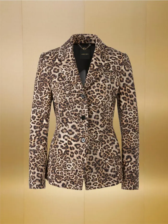 Damen Marc Cain Blazer LeoBlazer Aus Scubajersey Granola