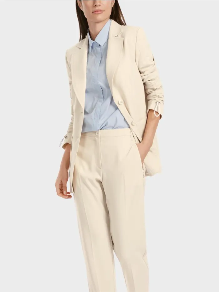 Damen Marc Cain Blazer Taillierter Blazer Soft Moon Rock