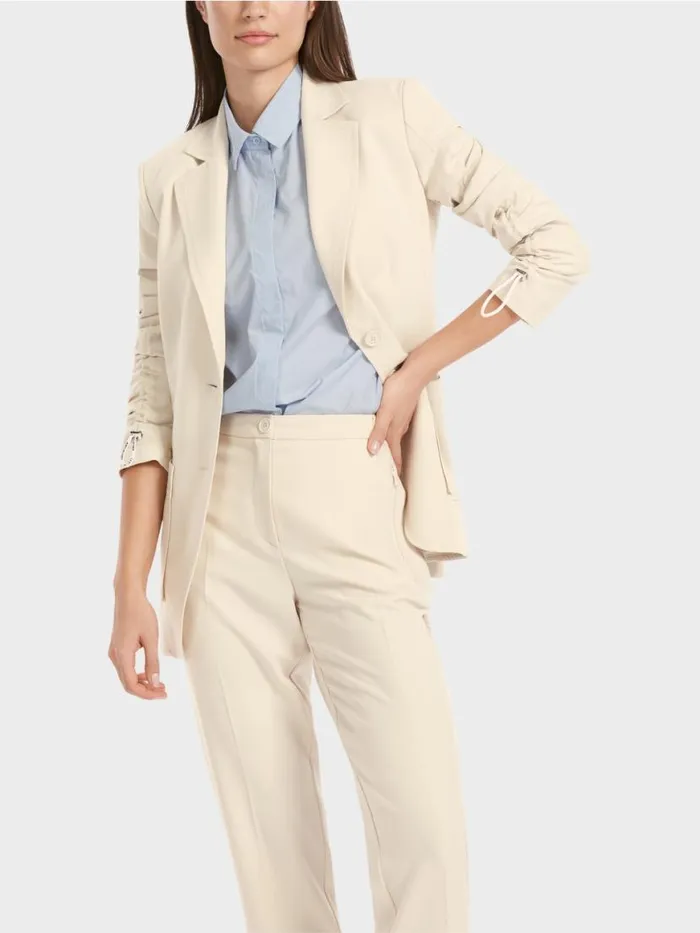 Damen Marc Cain Blazer Taillierter Blazer Soft Moon Rock