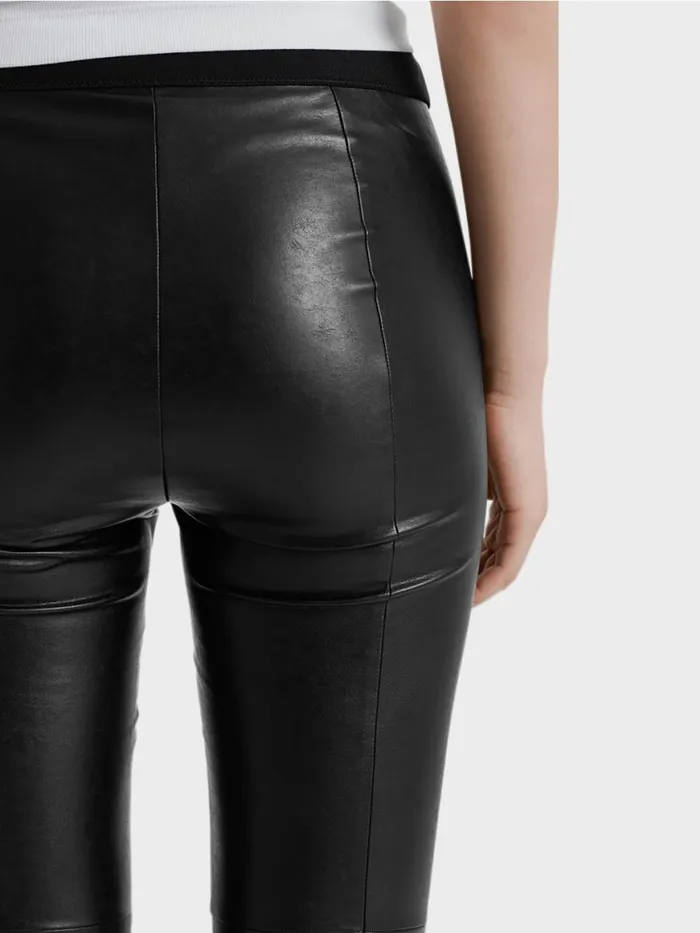 Damen Marc Cain Hosen Leggings Aus Kunstleder Black