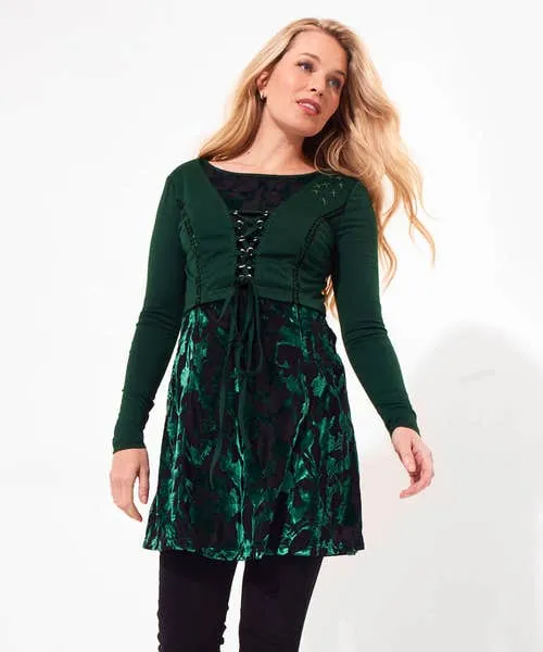 Darling Devore Tunic Emerald Apparel Dresses Joebrowns