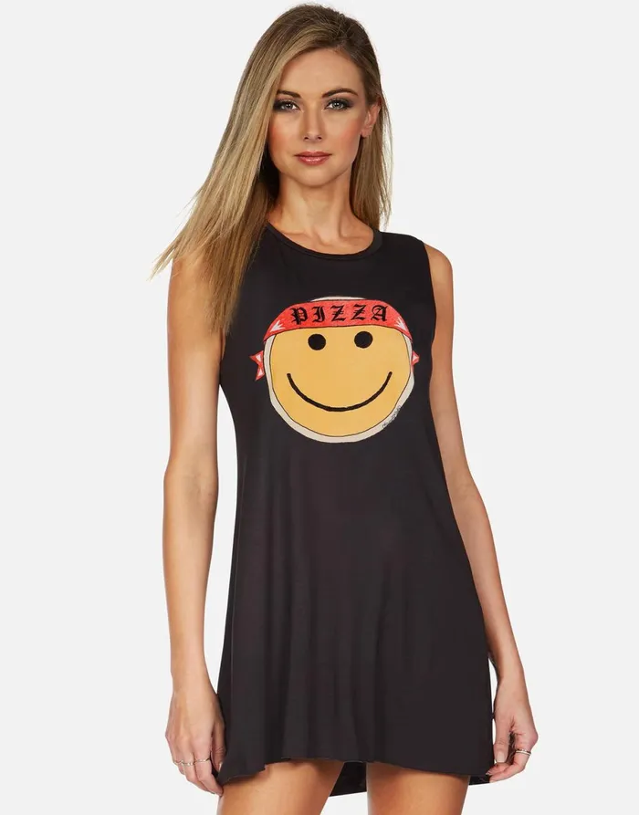 Deanna Happy Pizza Onyx Women039s Lauren Moshi Dresses