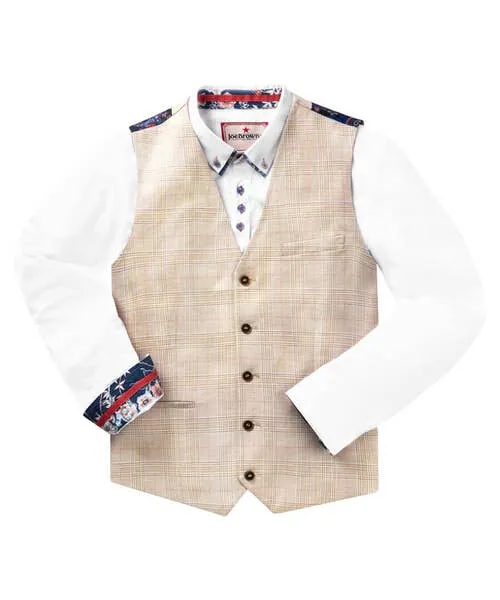 Delightful Check Waistcoat Cream Apparel Coats and Jackets Joebrowns Delightful Check Waistcoat Cream Apparel Coats and Jackets Joebrowns
