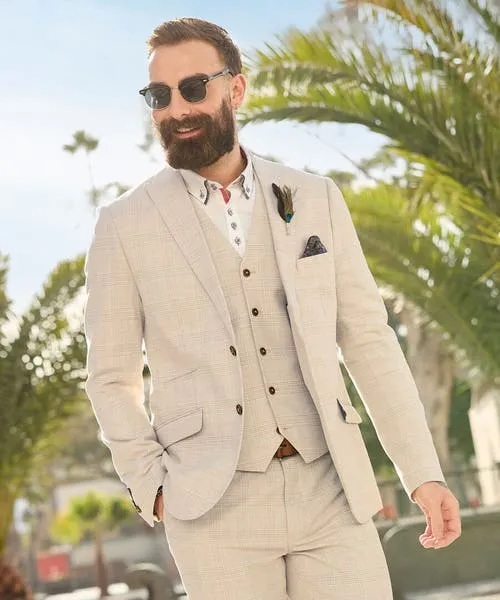 Delightful Check Waistcoat Cream Apparel Coats and Jackets Joebrowns Delightful Check Waistcoat Cream Apparel Coats and Jackets Joebrowns