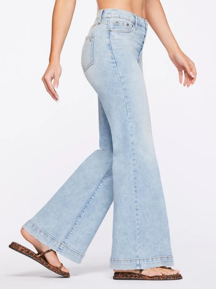 Denim Clothing Jessica Simpson True Love Wide Leg Trouser Jeans In Carry On