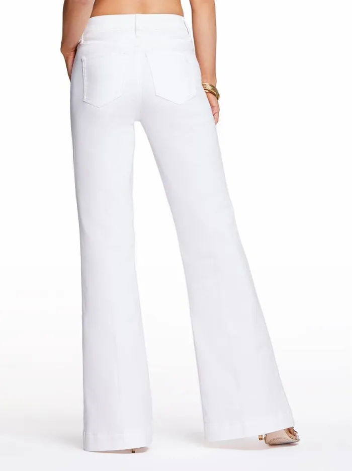 Denim Clothing Jessica Simpson True Love Wide Leg Trouser Jeans In White