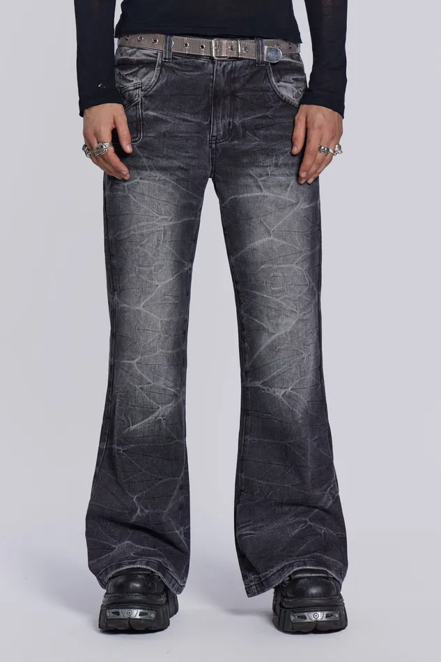 Denim Shop Black Crease Blaze Jeans Jaded London Men