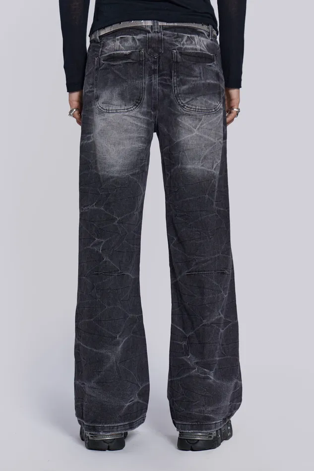 Denim Shop Black Crease Blaze Jeans Jaded London Men