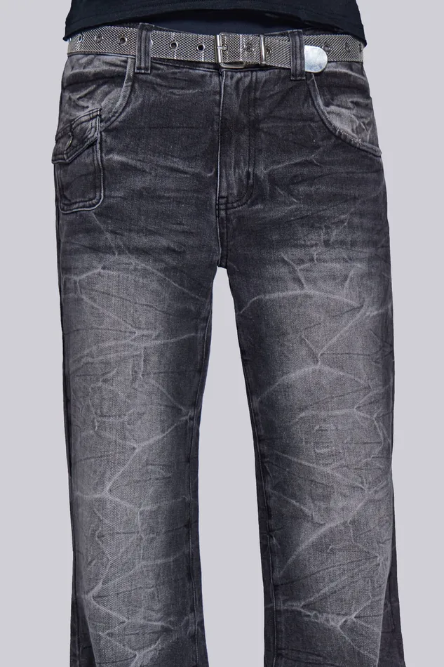 Denim Shop Black Crease Blaze Jeans Jaded London Men
