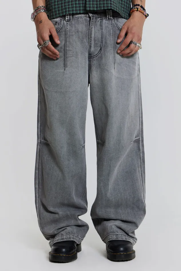 Denim Shop Grey Acid Razor Jeans Jaded London Men