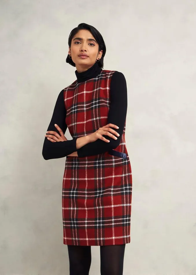 Dresses and Jumpsuits Women HOBBS Amaris Wool Dress Red Multi