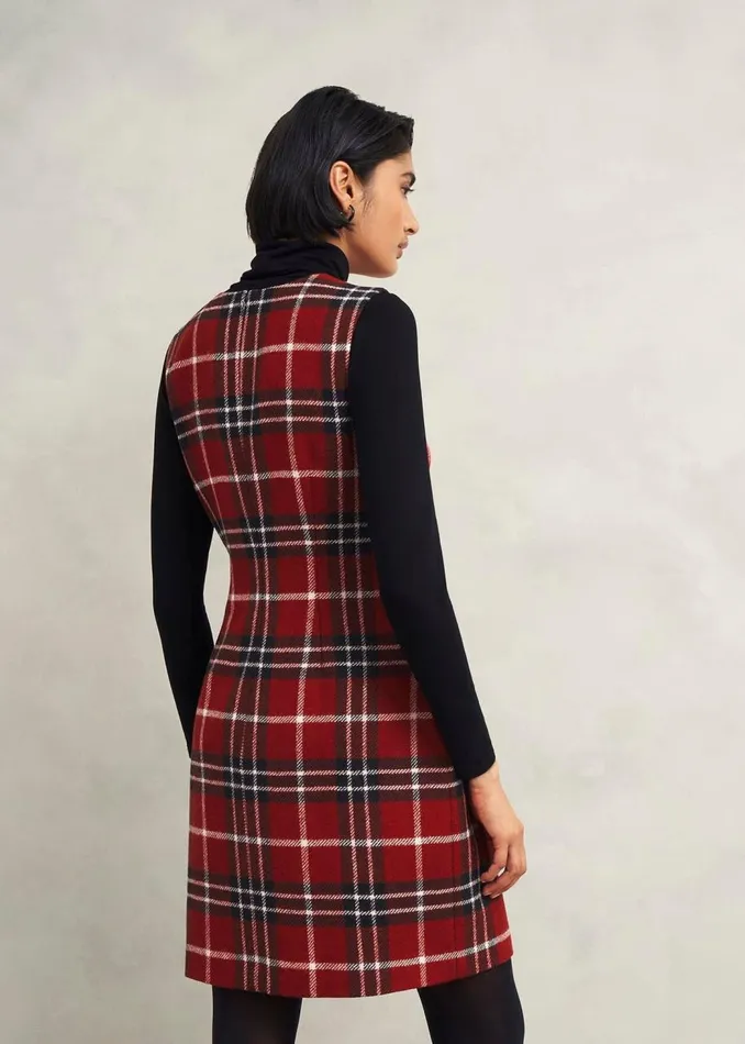 Dresses and Jumpsuits Women HOBBS Amaris Wool Dress Red Multi