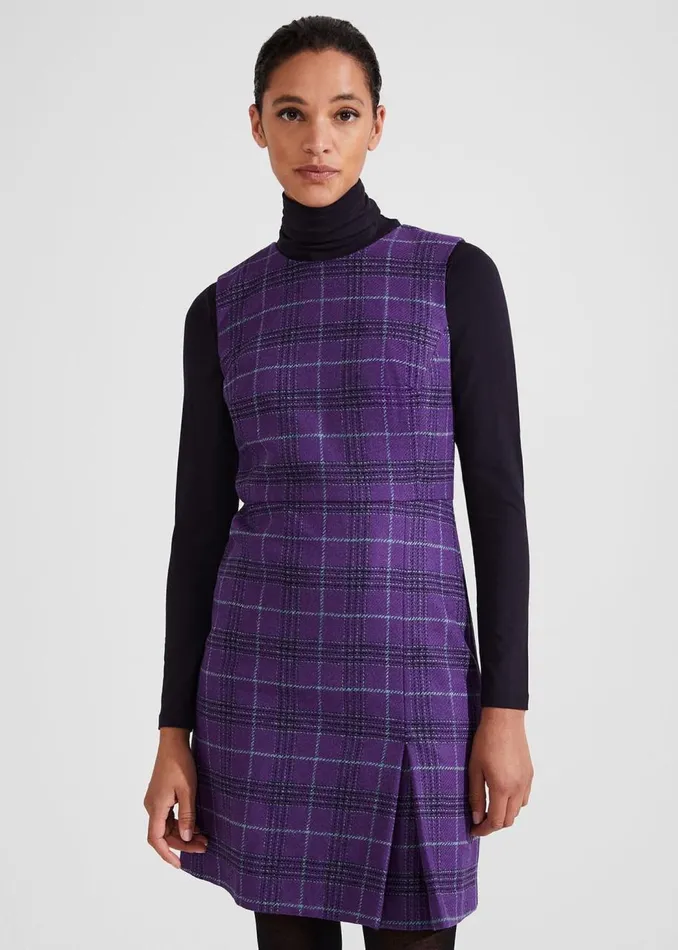 Dresses and Jumpsuits Women HOBBS Avery Wool Dress Purple Multi