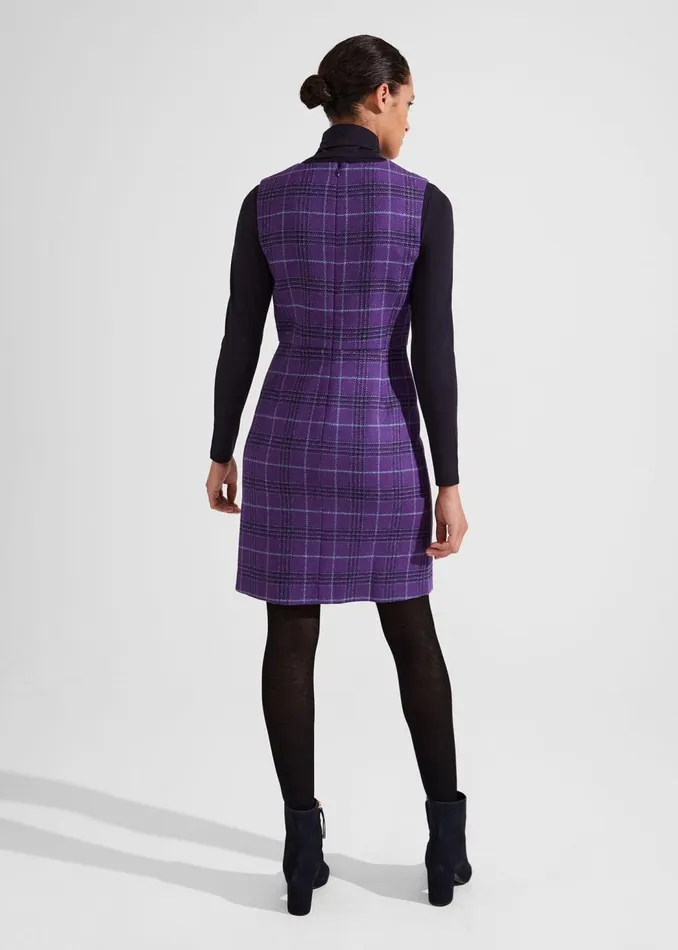 Dresses and Jumpsuits Women HOBBS Avery Wool Dress Purple Multi