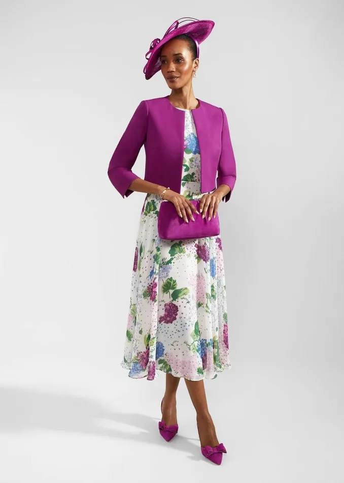 Dresses and Jumpsuits Women HOBBS Carly Floral Dress Ivory Multi