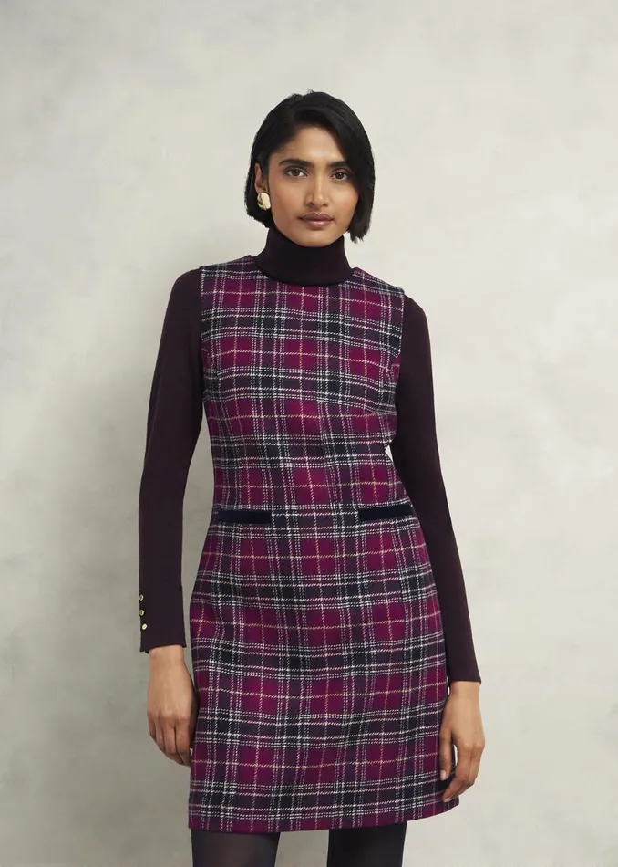 Dresses and Jumpsuits Women HOBBS Margot Wool Dress Pink Multi