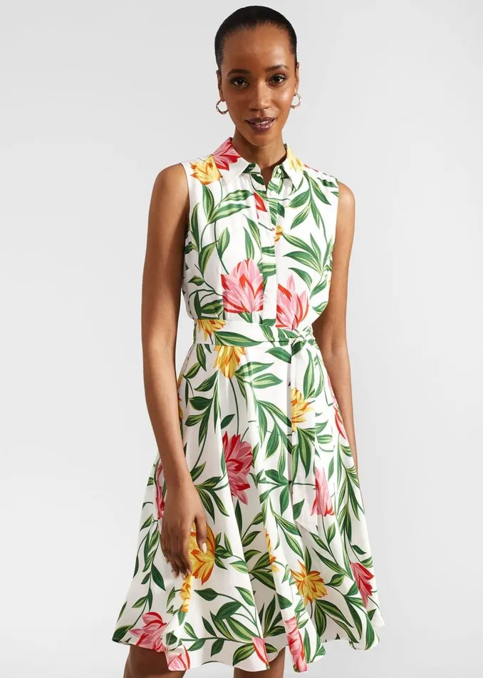 Dresses and Jumpsuits Women HOBBS Petite Belinda Dress Ivory Multi