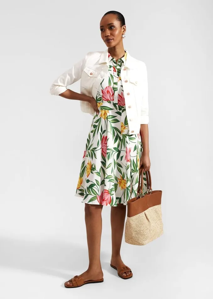 Dresses and Jumpsuits Women HOBBS Petite Belinda Dress Ivory Multi