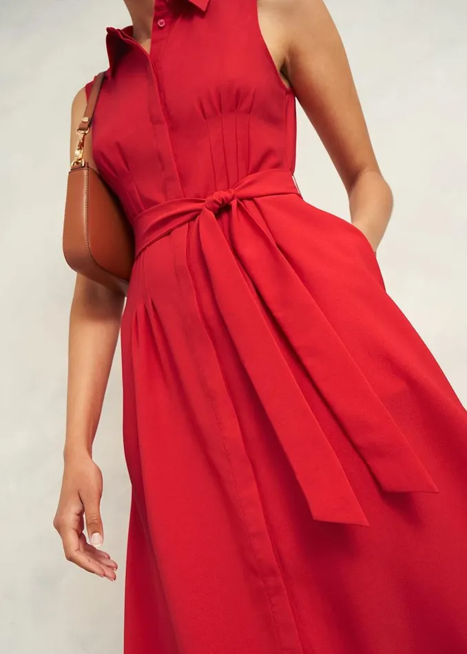 Dresses and Jumpsuits Women HOBBS Petite Sandra Dress Begonia Red