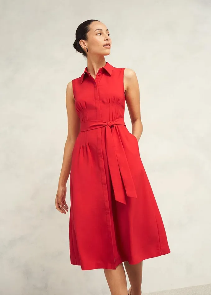 Dresses and Jumpsuits Women HOBBS Petite Sandra Dress Begonia Red