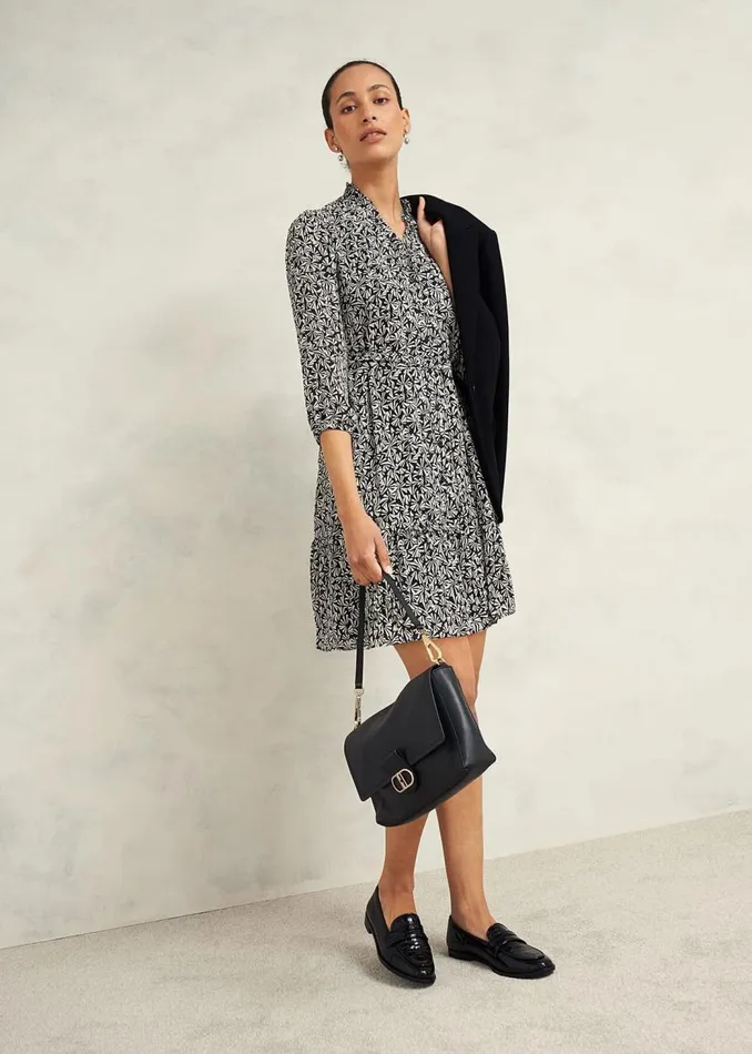 Dresses and Jumpsuits Women HOBBS Polly Dress Navy Cream