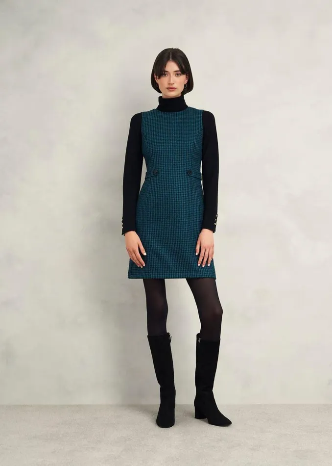 Dresses and Jumpsuits Women HOBBS Sariah Wool Dress Green Multi