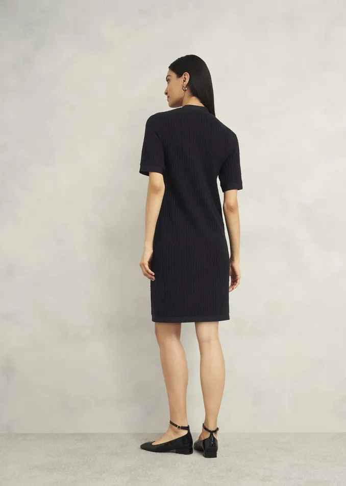 Dresses and Jumpsuits Women HOBBS Tatton Cotton Blend Knitted Dress Black