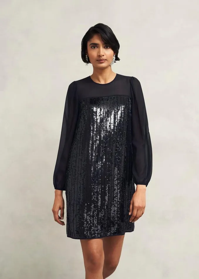 Dresses and Jumpsuits Women HOBBS Zariah Sequin Dress Hobbs Black
