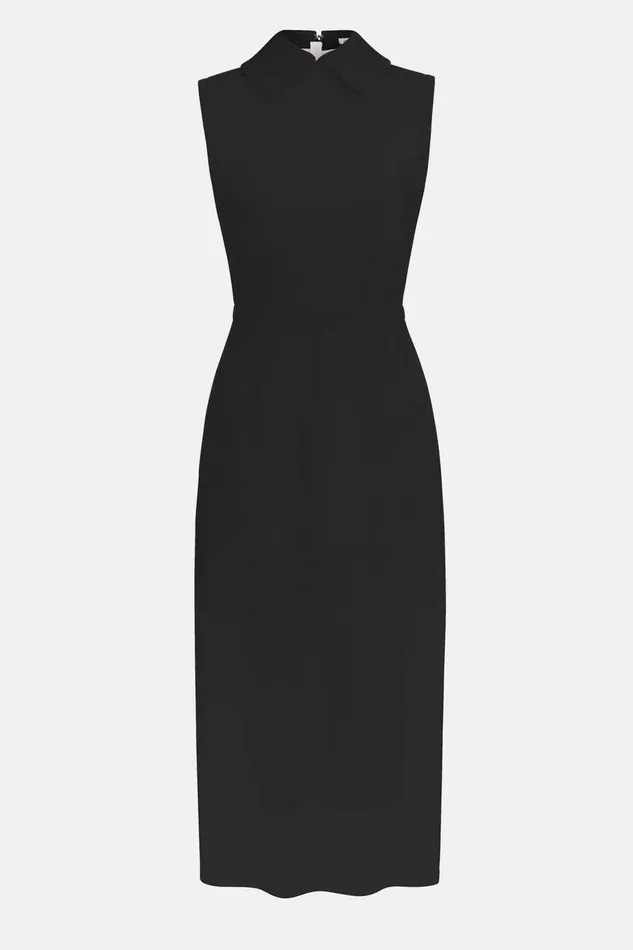 Dresses Women Emilia Wickstead Miles Dress In Black Double Crepe