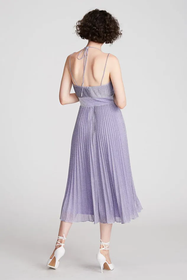 Dresses Women Halston Evelia Dress In Shimmer Jersey Amethyst