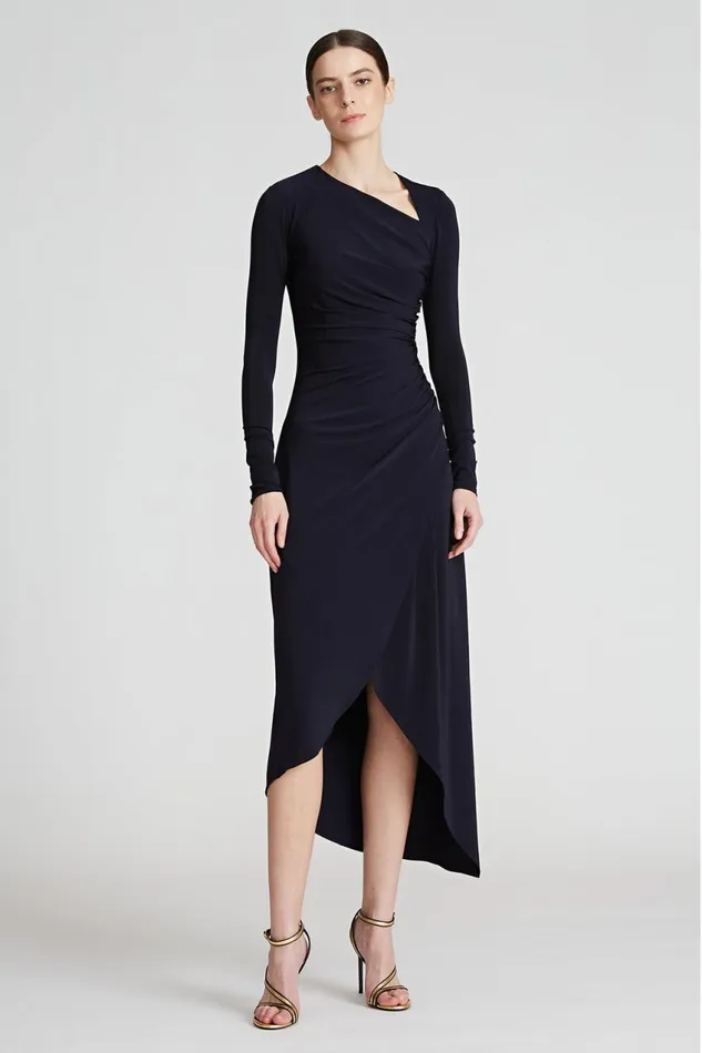 Dresses Women Halston Giorgia Jersey Cocktail Dress Ink