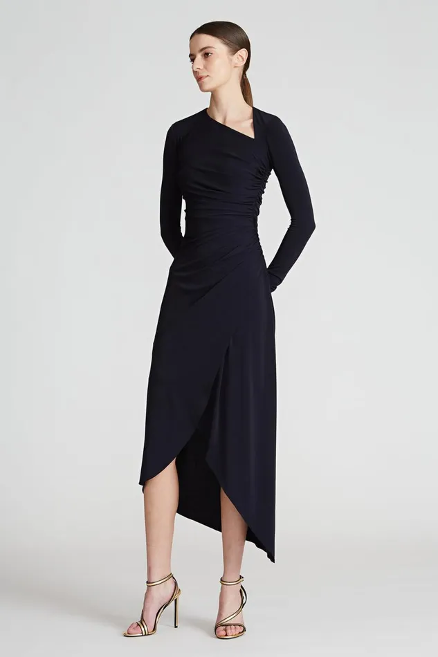 Dresses Women Halston Giorgia Jersey Cocktail Dress Ink