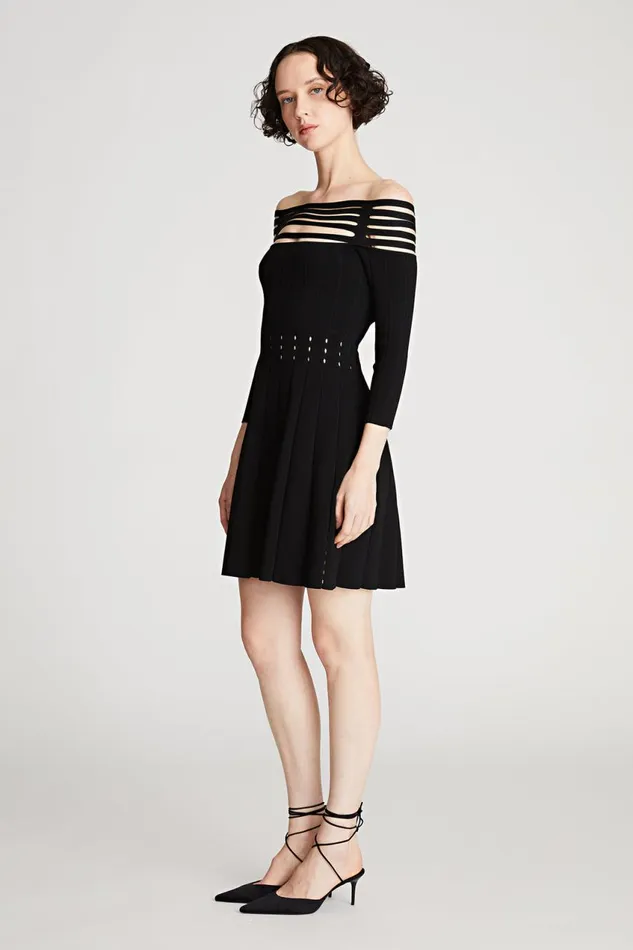 Dresses Women Halston Heather Dress In Matte Viscose Black