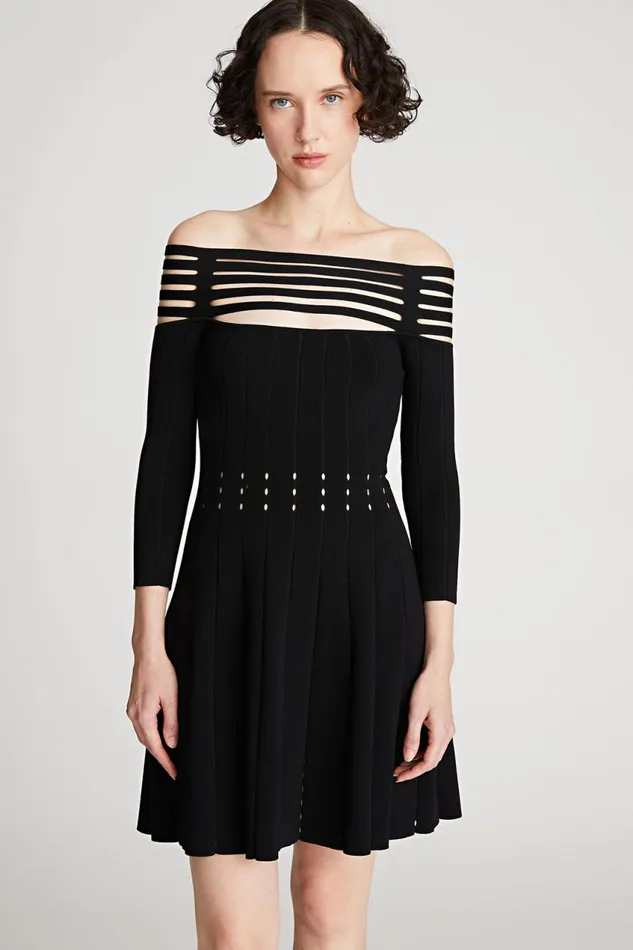 Dresses Women Halston Heather Dress In Matte Viscose Black