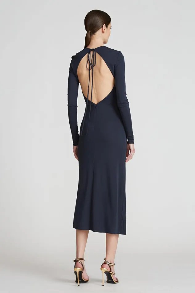 Dresses Women Halston Peyton Jersey Cocktail Dress Pewter