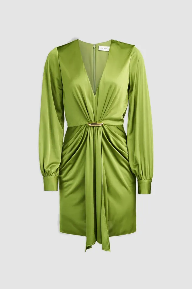 Dresses Women Halston Tully Dress In Gloss Jersey Jungle