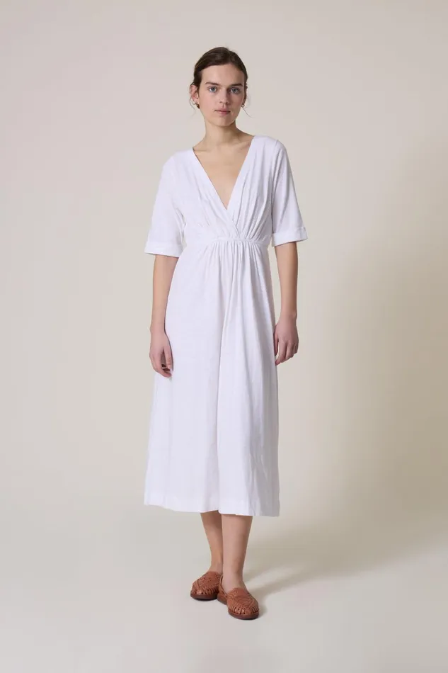 Dresses Women Leon and Harper Rala Plain Dress White