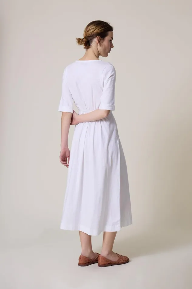 Dresses Women Leon and Harper Rala Plain Dress White