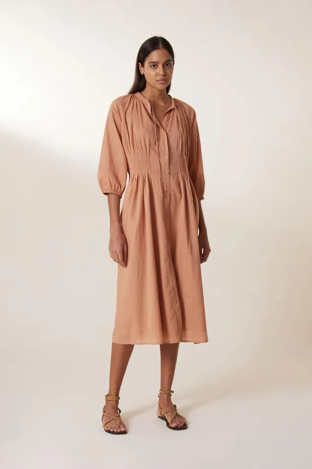 Dresses Women Leon and Harper Roudy Plain Dress Peach