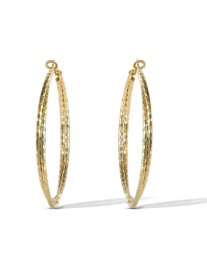 Earrings Accessories Jessica Simpson Double Hoop Faceted Earrings