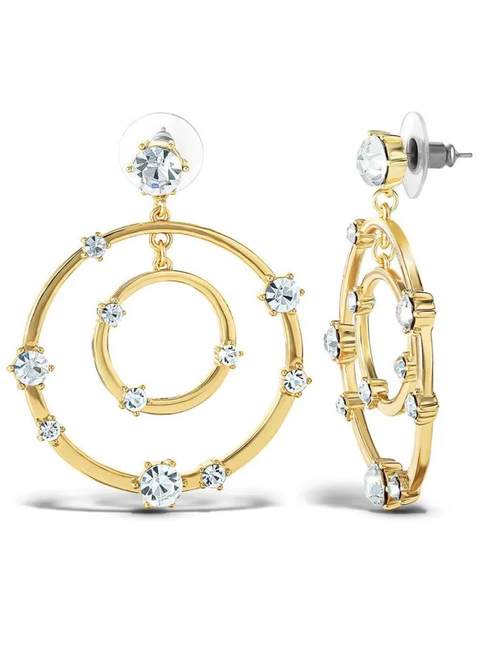 Earrings Accessories Jessica Simpson Orbital Crystal Drop Earrings