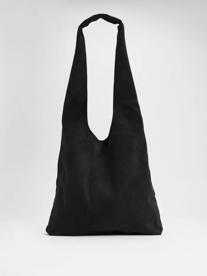 Eileen Fisher Accessories Italian Suede Shopper Tote Black 8211 Shop