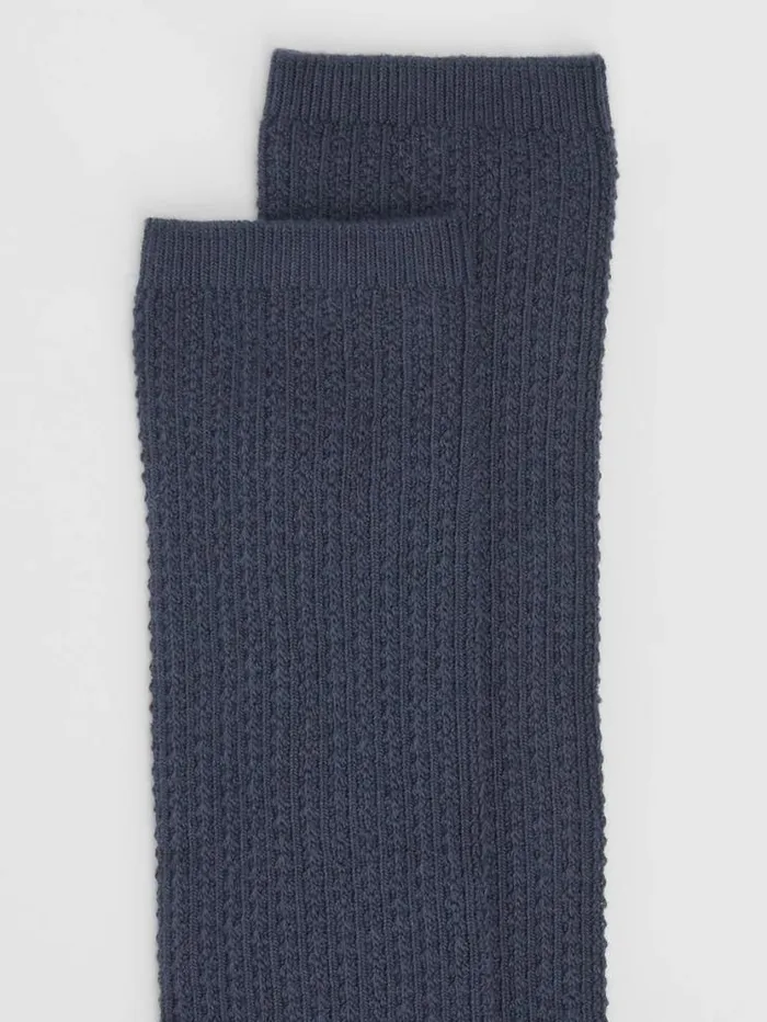 Eileen Fisher Accessories Textured Slouch Sock Ocean 8211 Shop