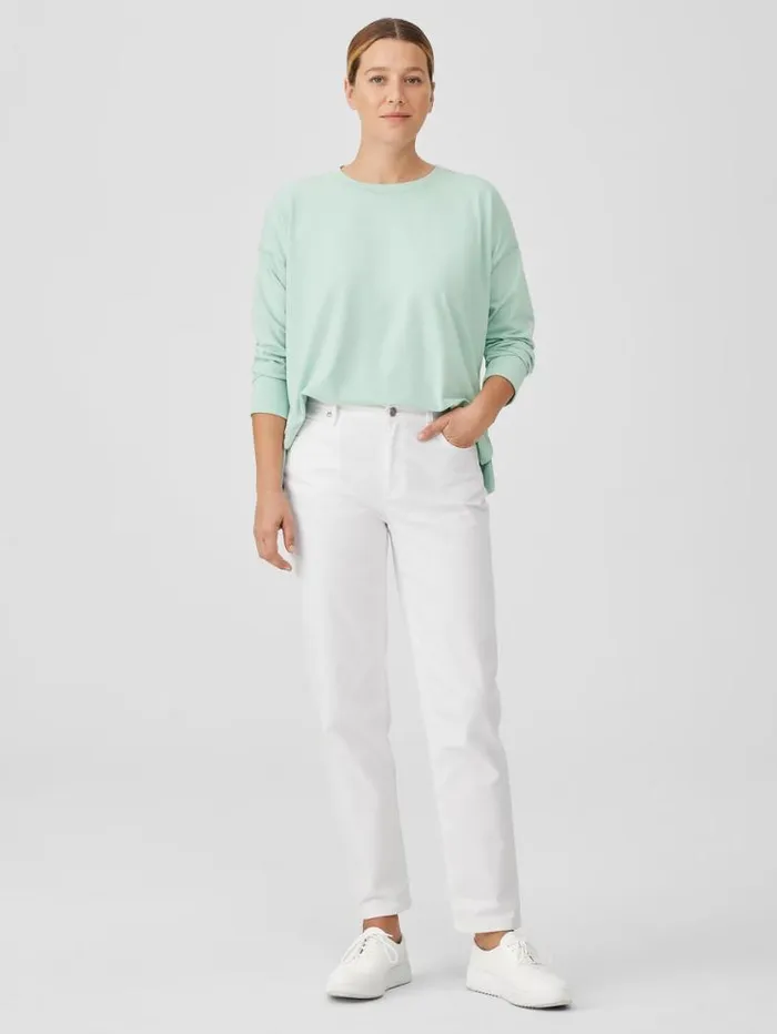 Eileen Fisher Denim Organic Cotton Denim HighWaisted Jean White 8211 Shop