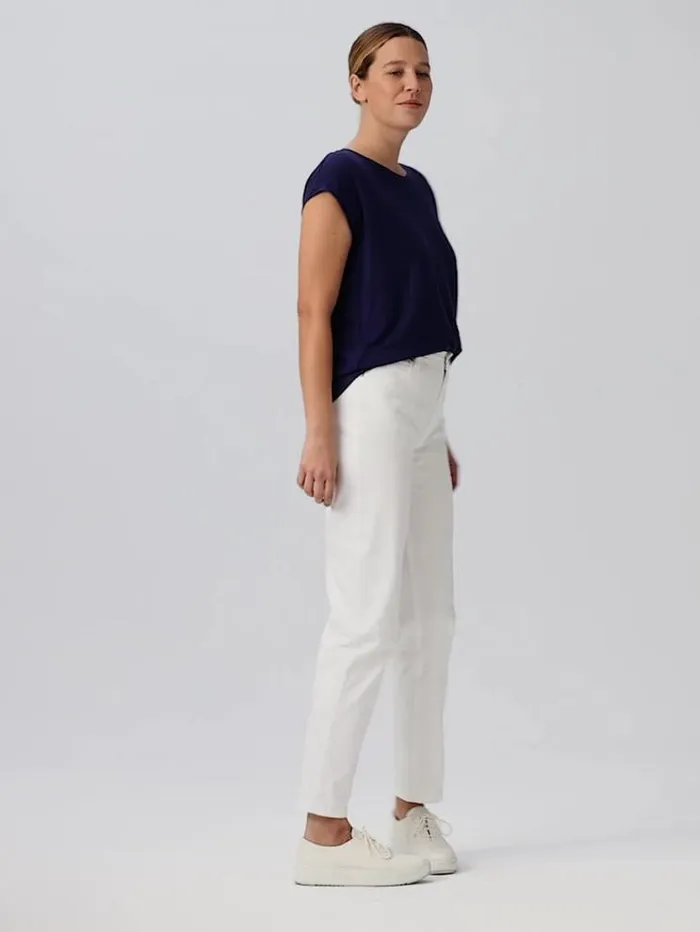 Eileen Fisher Denim Organic Cotton Denim HighWaisted Jean White 8211 Shop
